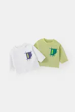 長袖Tシャツ【抗菌・男の子・春秋用・シンプルデザイン】