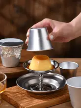 耐高温アルミ製 焦糖プリンカップ型 大型タルト型【お菓子作り・焼き菓子用】