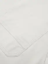 デニムノーカラー半袖シャツ【男性用・夏用・カジュアル】