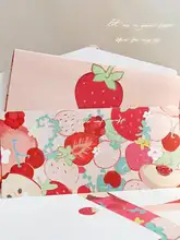 フルーツデザインの高級ロマンティックレターセット【封筒・便箋・しおり・封シール・告白用】（セットアップ対応）