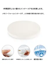 円形メモリーフォームクッション【滑り止め・薄型・キャットベッドにも最適】