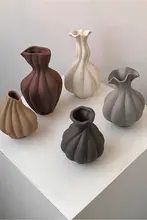 アートデザイン陶器花瓶【多形状・高級感・インテリア装飾用】