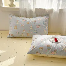 かわいいキャラクターデザインの全棉布団カバー【一人用・学生向け】（セットアップ対応）