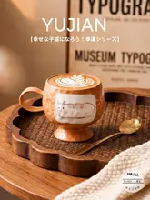 猫デザインの手作りマグカップ【陶器製・コーヒー用・ギフトに最適】