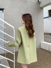 果物グリーンのジャケット【フィット・春秋用・韓国風】