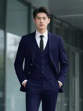 ビジネス用メンズスーツ【フォーマルウェア・春夏用・新郎・伴郎向け】（セットアップ対応）