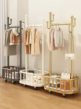 移動可能な室内用衣服収納ラック【シンプルデザイン・床置きタイプ】