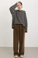 パンツ レディース カジュアル 暖かいコーデュロイ ブラウン
