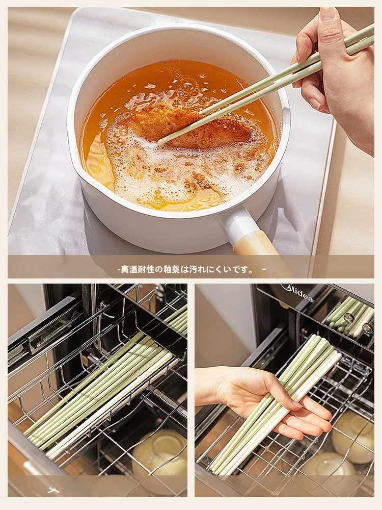 抗菌加工の高級陶器製箸：持ちやすい箸としての実用性と設計の背景