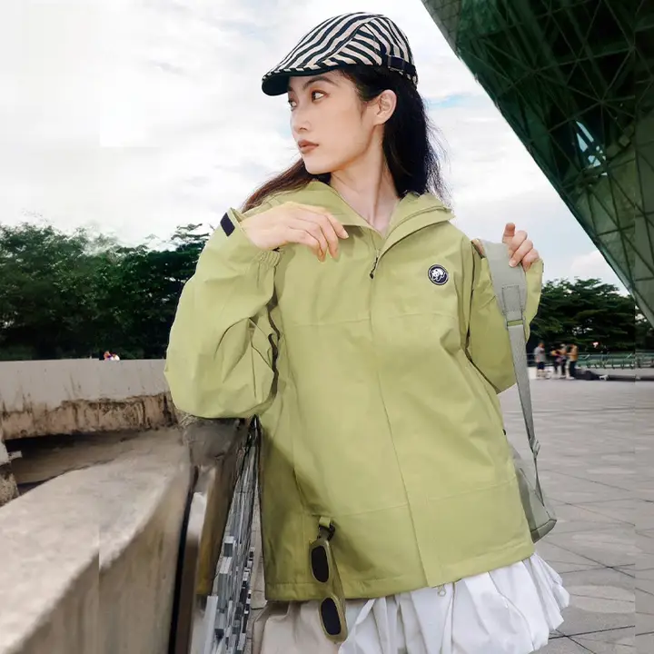 Camel 春秋用 アウトドアシェルジャケット【男女共用・防風・防水・軽量】
