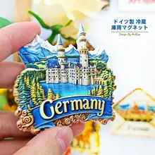 立体マグネット冷蔵庫用磁石【新天鹅堡湖泊デザイン・旅行の思い出・インテリア装飾】
