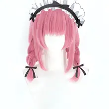 可愛い麻花辫スタイルのコスプレウィッグ【メイド＆執事・日奈森亚梦風】