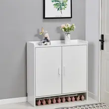 家用スリムシューズキャビネット【ナチュラルなデザイン・大容量収納】