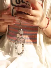 個性的なスマホ用ストラップ【ビーズ・スワロフスキー・星モチーフ・DIY手作り】