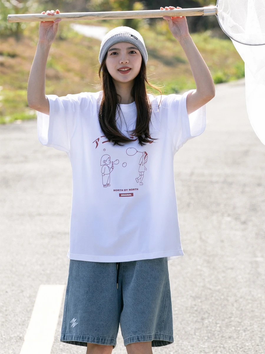 東京秋葉原アニメで人気のNBNカートゥーンTシャツ：ビンテージ風学生用コットンの実用性とシーン別評価