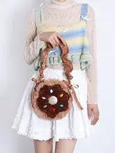 斜め掛けポシェット レディース ドーナツ型 ガーリー 可愛い おしゃれ ロリータ スマホポシェット