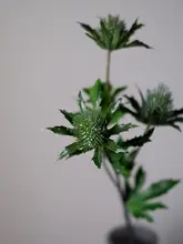 豪華感のあるリアルな青緑のディル風擬似花束【インテリア装飾用】