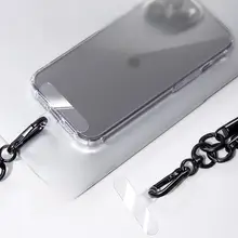 耐久性のある透明な携帯電話ストラップクリップ【防落下・薄型・ユニセックス向け】