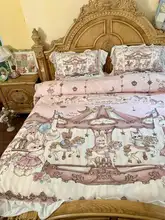 ぬいぐるみデザインのロリータ風ミルクフランネル四点セット【保温・コーラルフリース・ベッドシーツ・掛け布団カバー・寝具】