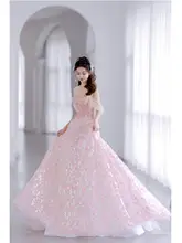 花嫁 ロマンティックな花びら 敬杯服 モーニングコート パーティー司会者 ウェディングドレス カクテルドレス
