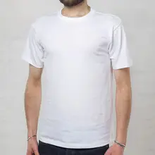 極上の柔らかさの天竺コットン製 男性用ラウンドネック半袖Tシャツ（セットアップ対応）