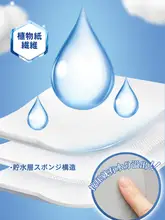 純綿製 1/2サイズ化粧用コットン【薄型・水分保持・クレンジング用】