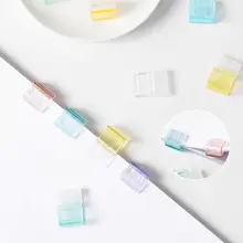 透明カラーファイルクリップ【オフィス・学生用・書類整理・滑り止め機能】