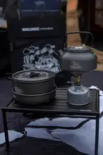 軽量アウトドアクッキングセット【3点セット・収納袋付き・キャンプ・ピクニック用】