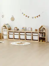 子供 おもちゃ収納キャビネット 木製 引き出し式