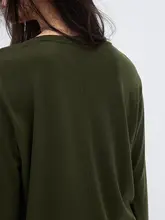 高密度15.5μmゴールドウール使用 丸首Tシャツ【洗濯機対応・毛玉防止・リバーシブル】