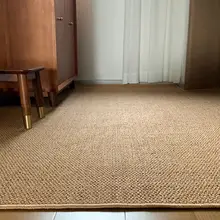 ラグ マット サイザル麻風 ワビサビ ナチュラル 敷き詰め 寝室 リビング 和室 茶室 民宿 ベッドサイド