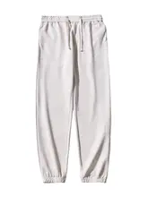 夏用 メンズ ワイドフィット スポーツパンツ【薄手・束脚デザイン・秋冬対応】