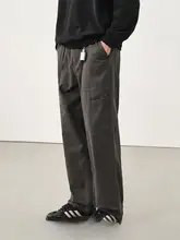 水洗い加工のカーゴパンツ【メンズ・秋用・ドレープ感・ストレート】