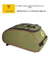 防水仕様の自転車後部バイクバッグ【マウンテンバイク・ロードバイク対応】