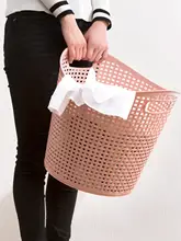 収納バスケット 洗濯物/家庭用/プラスチック/マルチ機能