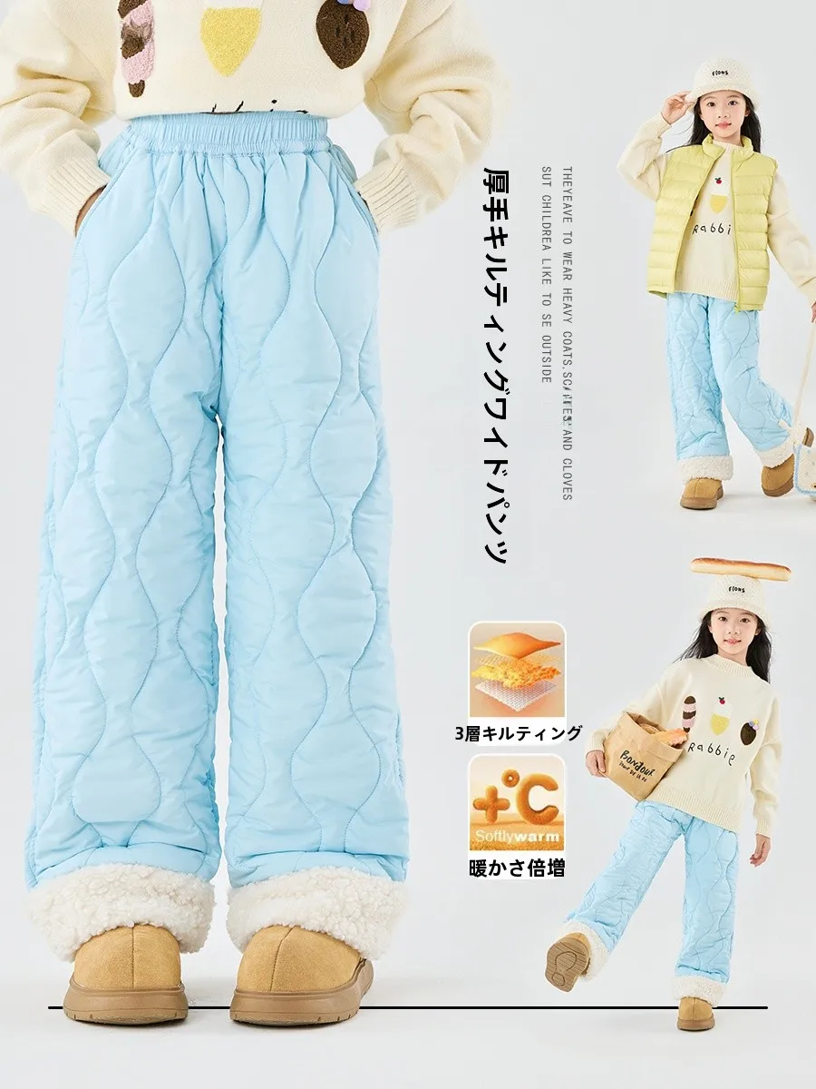 冬の服装としての暖かさを保つ女の子用コットンパンツの実用性と選び方