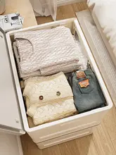 大容量折りたたみ式衣類収納ボックス【厚手プラスチック・フタ付き・ゴム製】