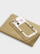 星型デザイン透明スマホケース【iPhone 15・Apple 14 Pro Max・Huawei P60・Xiaomi 13・OPPO Reno 9・Honor 90・Vivo S12対応・女性用カップル向け】