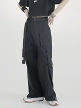 春秋用 レディース工事パンツ【ワイドストレート・フィット】