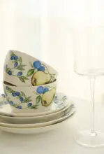 MUSe Garden 陶製プレート・ボウル・カップセット【フランス製・果物デザイン】