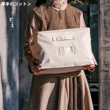 厚手コットン製 お菓子収納ボックス【リビング・大容量・おもちゃや衣類整理用】