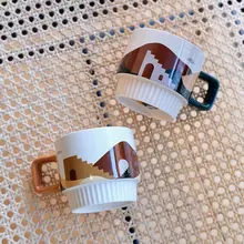 モランディデザイン コーヒーマグカップ【陶器・レトロスタイル・北欧風】