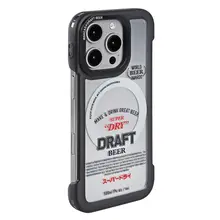 ビールデザインのiPhone 16 Pro Max用マグネットケース【スタンド機能付き・衝撃吸収・iPhone 15 Pro Max／iPhone 14 Pro Max対応】