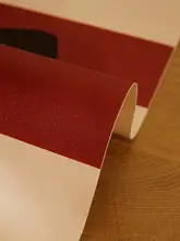 赤い馬デザインのテーブルマット【防油・防水・防熱】