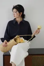 おしゃれなデザイン！フレンチスタイルの襟付きシャツジャケット【シワになりにくい】