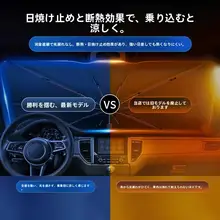 車用サンシェード【フロントウィンドウ用・遮光効果・熱対策】