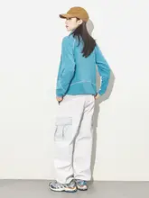 秋冬用アウトドアフランネル半ダブルジップパーカー【男女兼用・ハイキング・登山対応】（セットアップ対応）