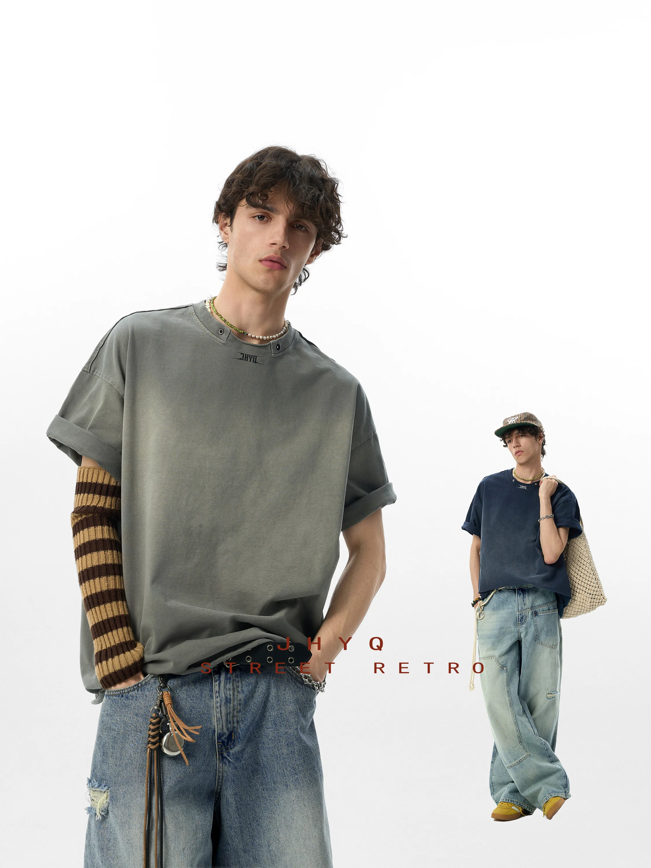クール系ファッション メンズで失敗しないコーデは？異型襟Tシャツの選び方と実際の使い方