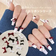 リボンデザインの美甲用樹脂装飾【ミニサイズ・ピンク・Diy対応】