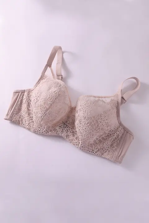 レースデザインのブラジャー【薄手・大きい胸を引き締める・女性用】